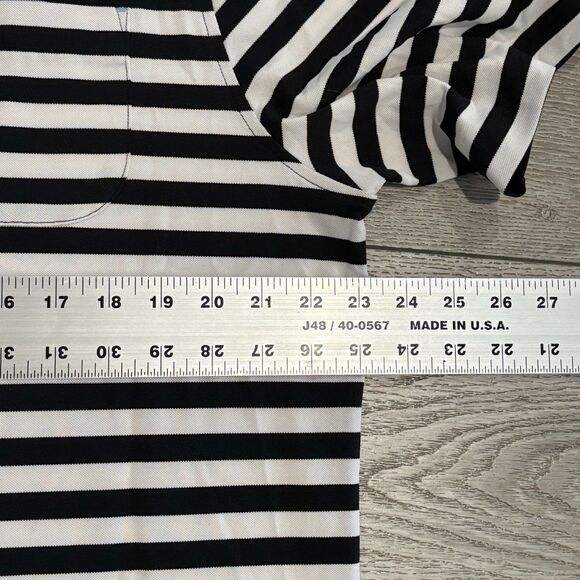 Stitch Polo Golf Polo Mens Large Performance Scottsdale National Stripped Preppy - Picture 6 of 9